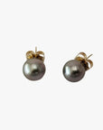 11-12mm Tahitian Pearl Stud Earrings - Marina Korneev Fine Pearls