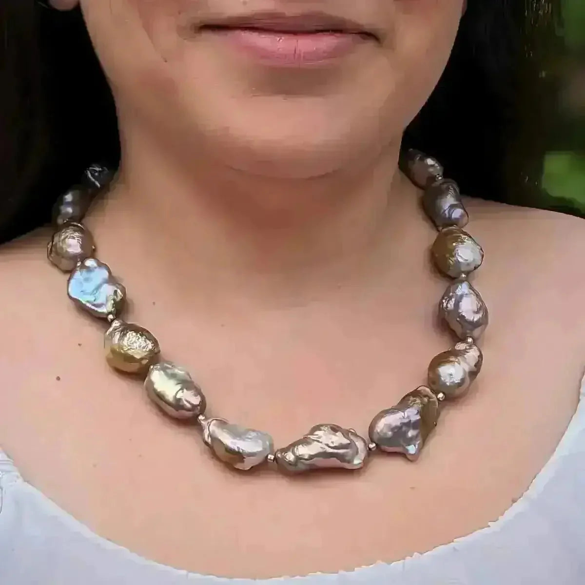 11 - 13mm Chinese Freshwater Soufflé pearl necklace - Marina Korneev