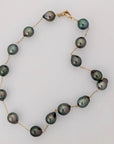 11-13mm Drops Tahitian Pearl Station Necklace - Marina Korneev Fine Pearls