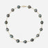 11 - 13mm Drops Tahitian Pearl Station Necklace Elegant Necklaces by Marina Korneev
