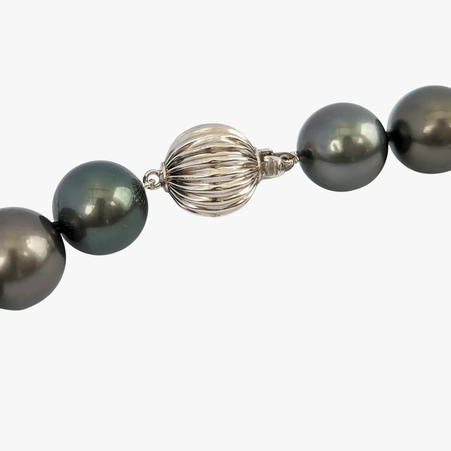 11-15mm Dark Aubergine Tahitian Pearl Necklace - Marina Korneev Fine Pearls