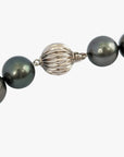 11-15mm Dark Aubergine Tahitian Pearl Necklace - Marina Korneev Fine Pearls