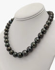 11-15mm Dark Aubergine Tahitian Pearl Necklace - Marina Korneev Fine Pearls