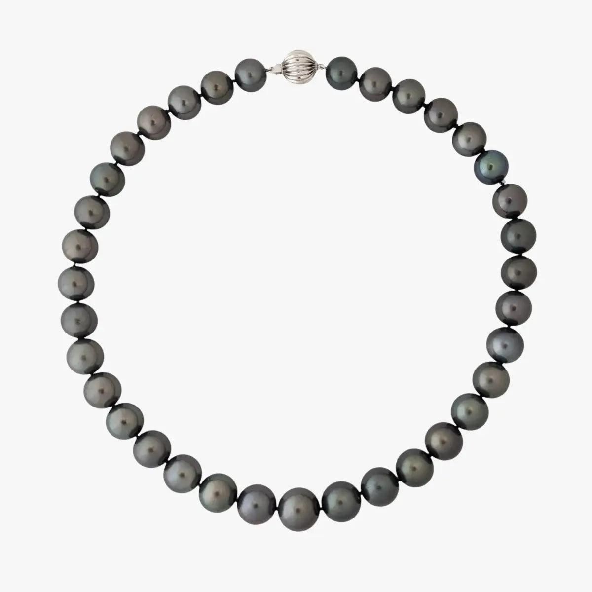 11-15mm Dark Aubergine Tahitian Pearl Necklace - Marina Korneev Fine Pearls