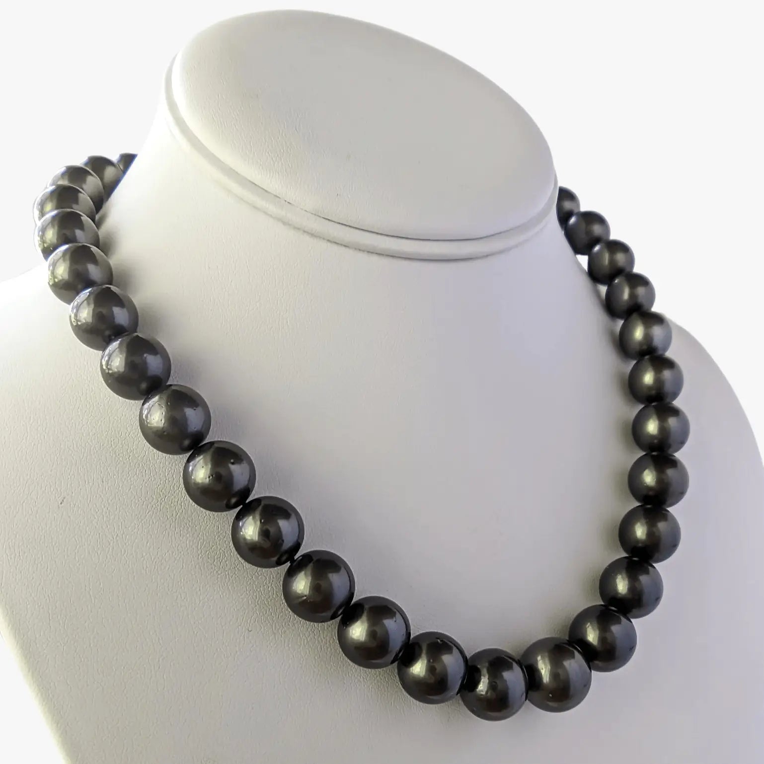 11-15mm Dark Aubergine Tahitian Pearl Necklace - Marina Korneev Fine Pearls