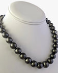 11-15mm Dark Aubergine Tahitian Pearl Necklace - Marina Korneev Fine Pearls