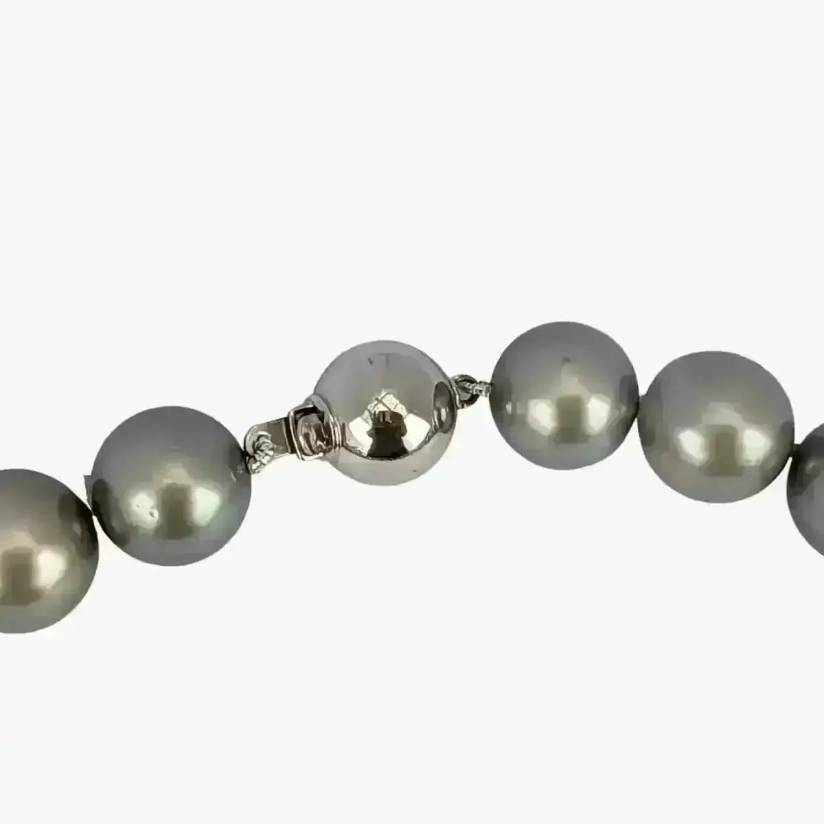 11 - 15mm Light Pastel Tahitian Pearl Necklace - Marina Korneev