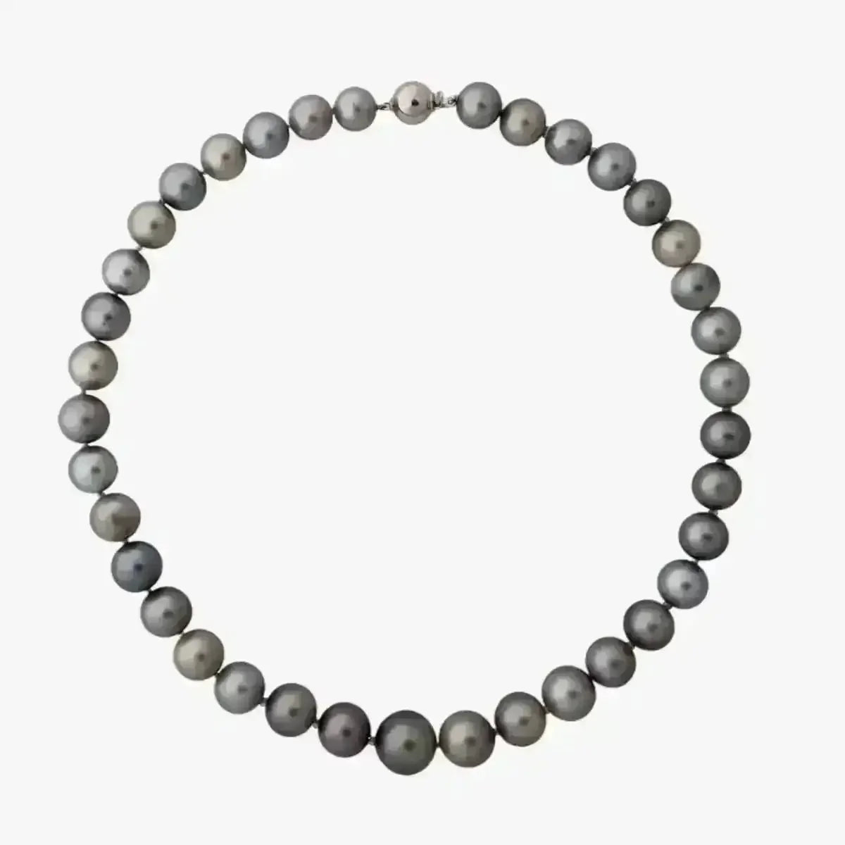 11 - 15mm Light Pastel Tahitian Pearl Necklace - Marina Korneev
