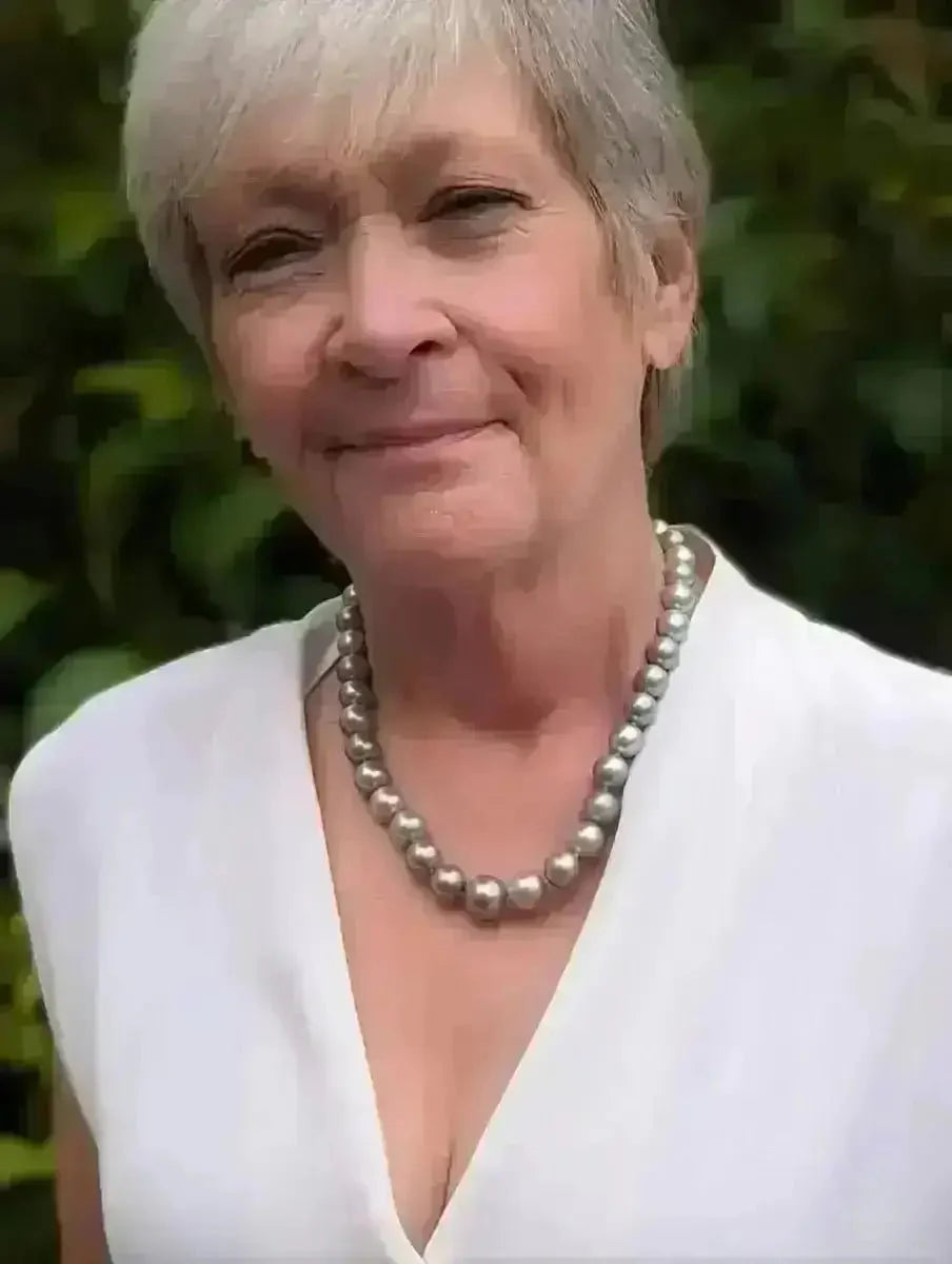 11 - 15mm Light Pastel Tahitian Pearl Necklace - Marina Korneev