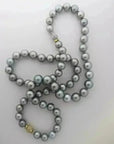 11 - 15mm Silver Gray Tahitian Pearl Necklace - Marina Korneev