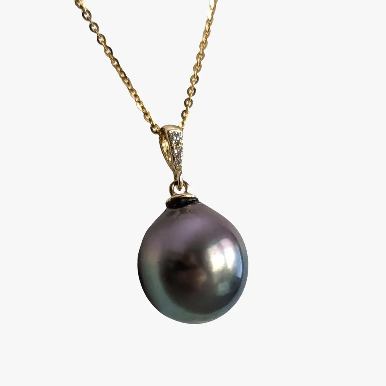 12-13mm Tahitian Pearl Pendant - Marina Korneev Fine Pearls