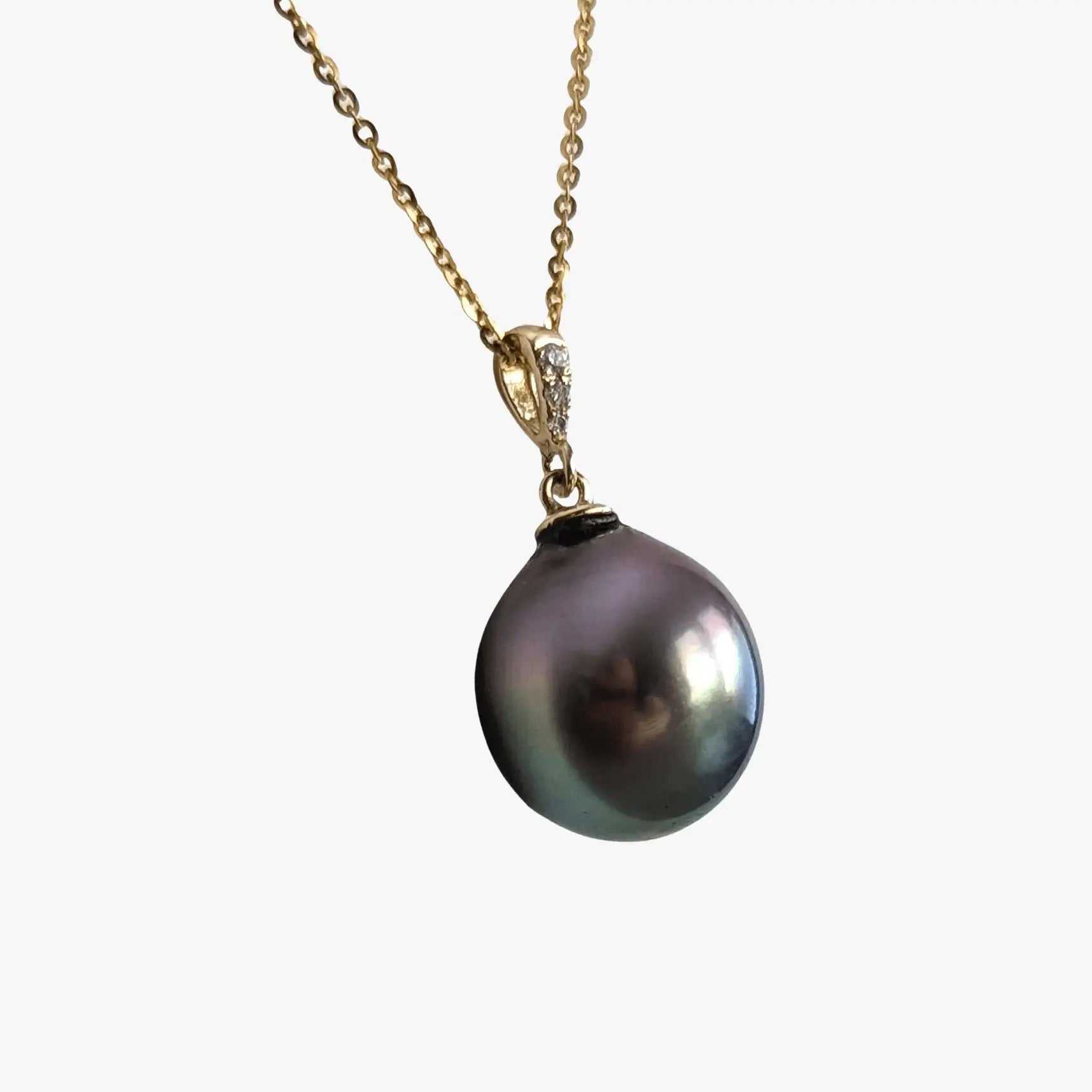 12-13mm Tahitian Pearl Pendant - Marina Korneev Fine Pearls