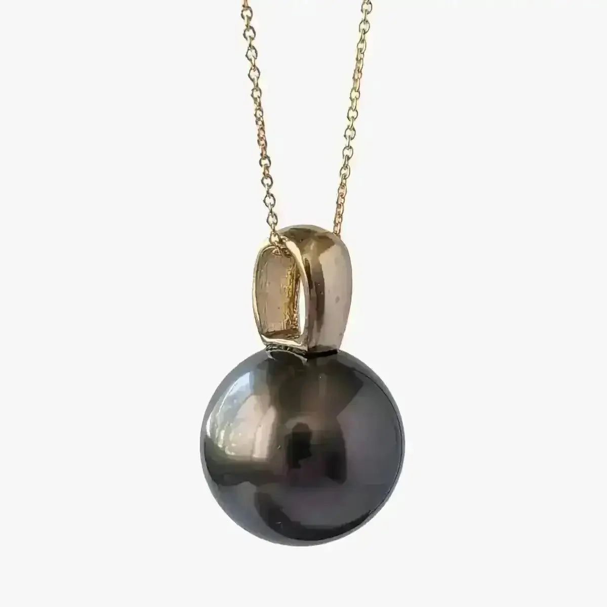 12 - 13mm Tahitian Pearl Pendant - Marina Korneev