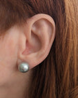 12-13mm Tahitian Pearl Stud Earrings - Marina Korneev Fine Pearls