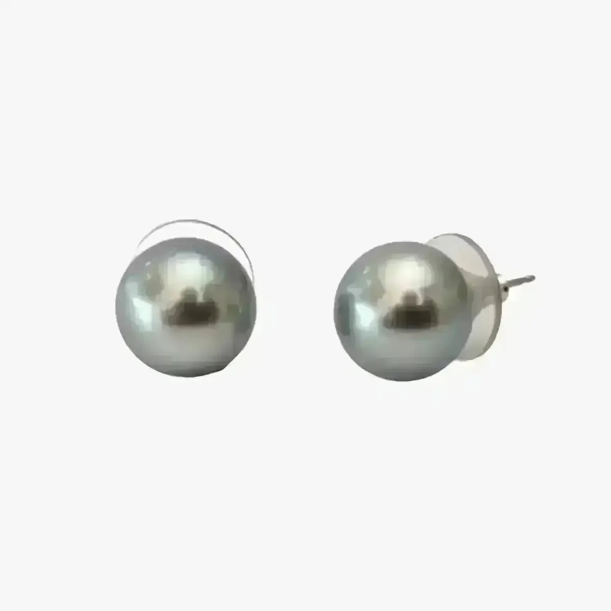12 - 13mm Tahitian Pearl Stud Earrings - Marina Korneev