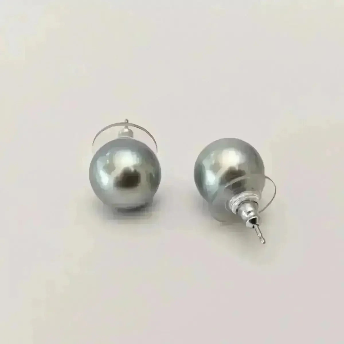 12 - 13mm Tahitian Pearl Stud Earrings - Marina Korneev
