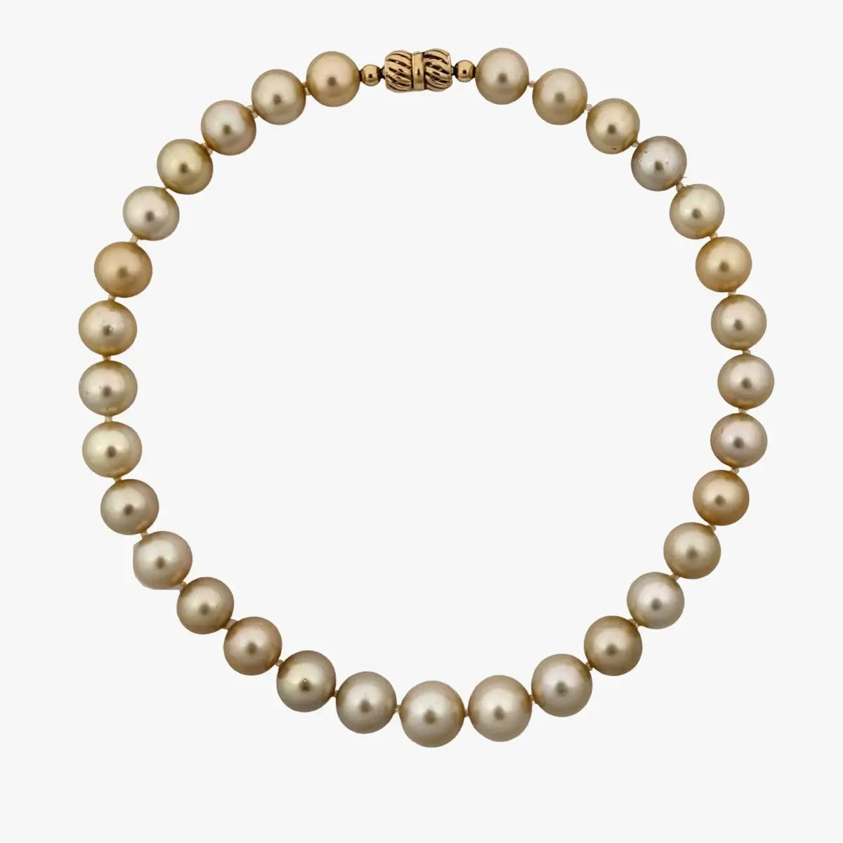 12-14mm GORGEOUS! Golden South Sea Pearl Necklace - Marina Korneev Fine Pearls