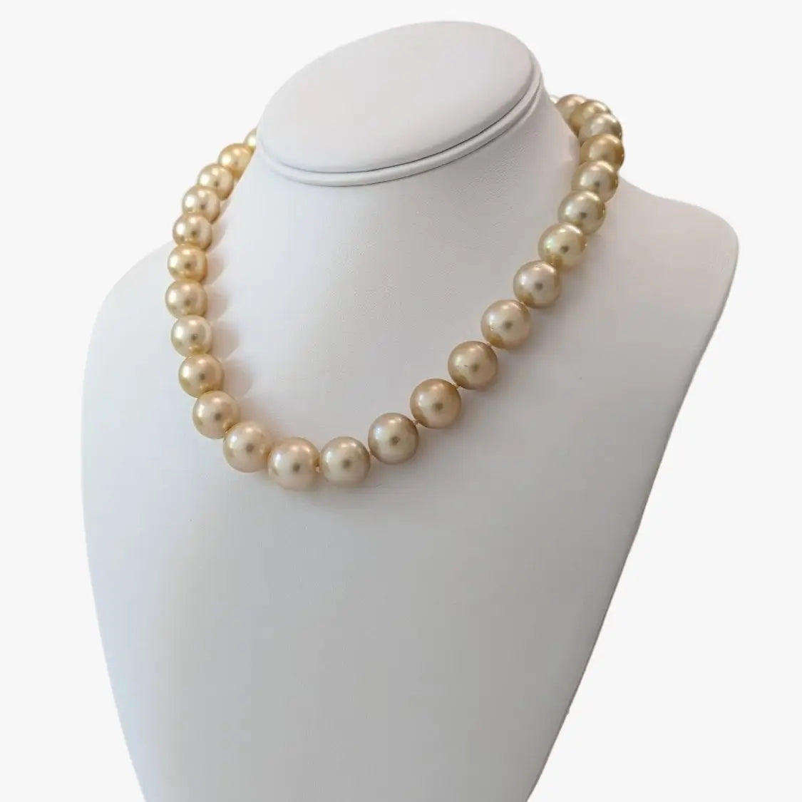 12-14mm GORGEOUS! Golden South Sea Pearl Necklace - Marina Korneev Fine Pearls