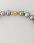 12-14mm REGAL! Silver Slate Tahitian Pearl Necklace - Marina Korneev Fine Pearls