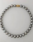 12-14mm REGAL! Silver Slate Tahitian Pearl Necklace - Marina Korneev Fine Pearls