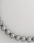 12-14mm REGAL! Silver Slate Tahitian Pearl Necklace - Marina Korneev Fine Pearls