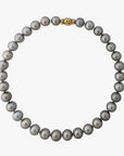 12-14mm REGAL! Silver Slate Tahitian Pearl Necklace - Marina Korneev Fine Pearls