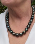 12-16mm Dark Aubergine Tahitian Pearl Necklace - Marina Korneev Fine Pearls