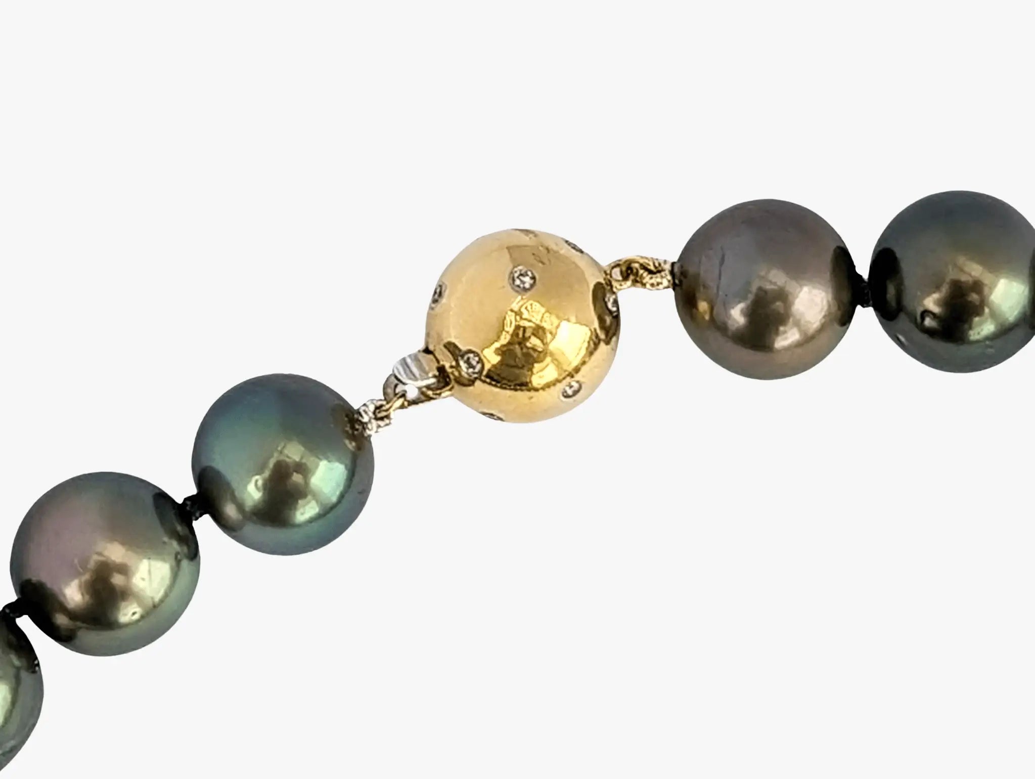 12-16mm Dark Aubergine Tahitian Pearl Necklace - Marina Korneev Fine Pearls