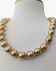 12 - 16mm Golden South Sea Pearl Necklace - Marina Korneev