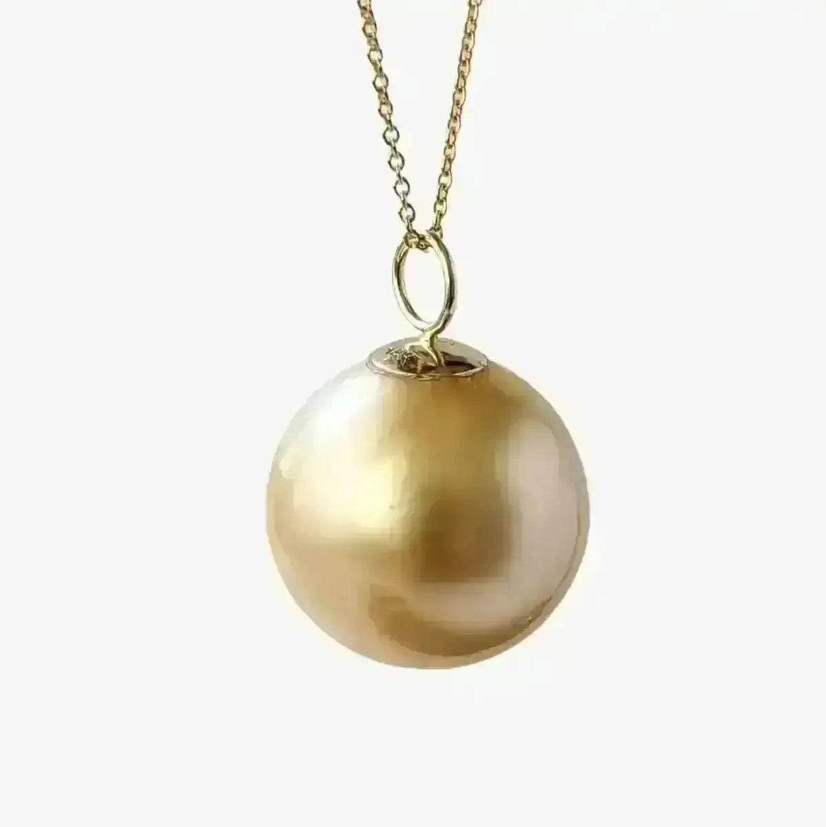 13 - 14mm Golden South Sea Pearl Pendant - Marina Korneev