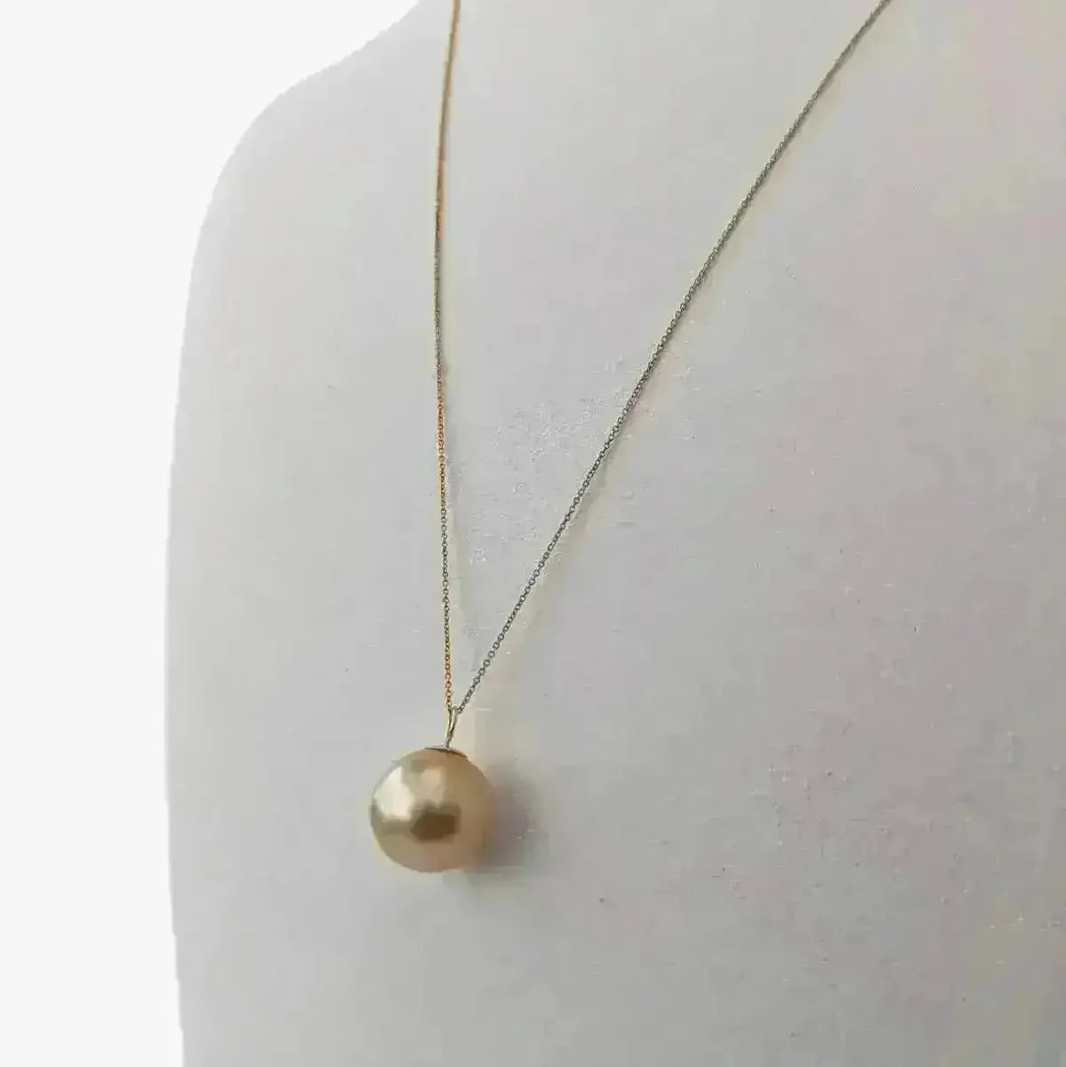 13 - 14mm Golden South Sea Pearl Pendant - Marina Korneev