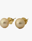 13-14mm Golden South Sea Pearl Stud Earrings - Marina Korneev Fine Pearls