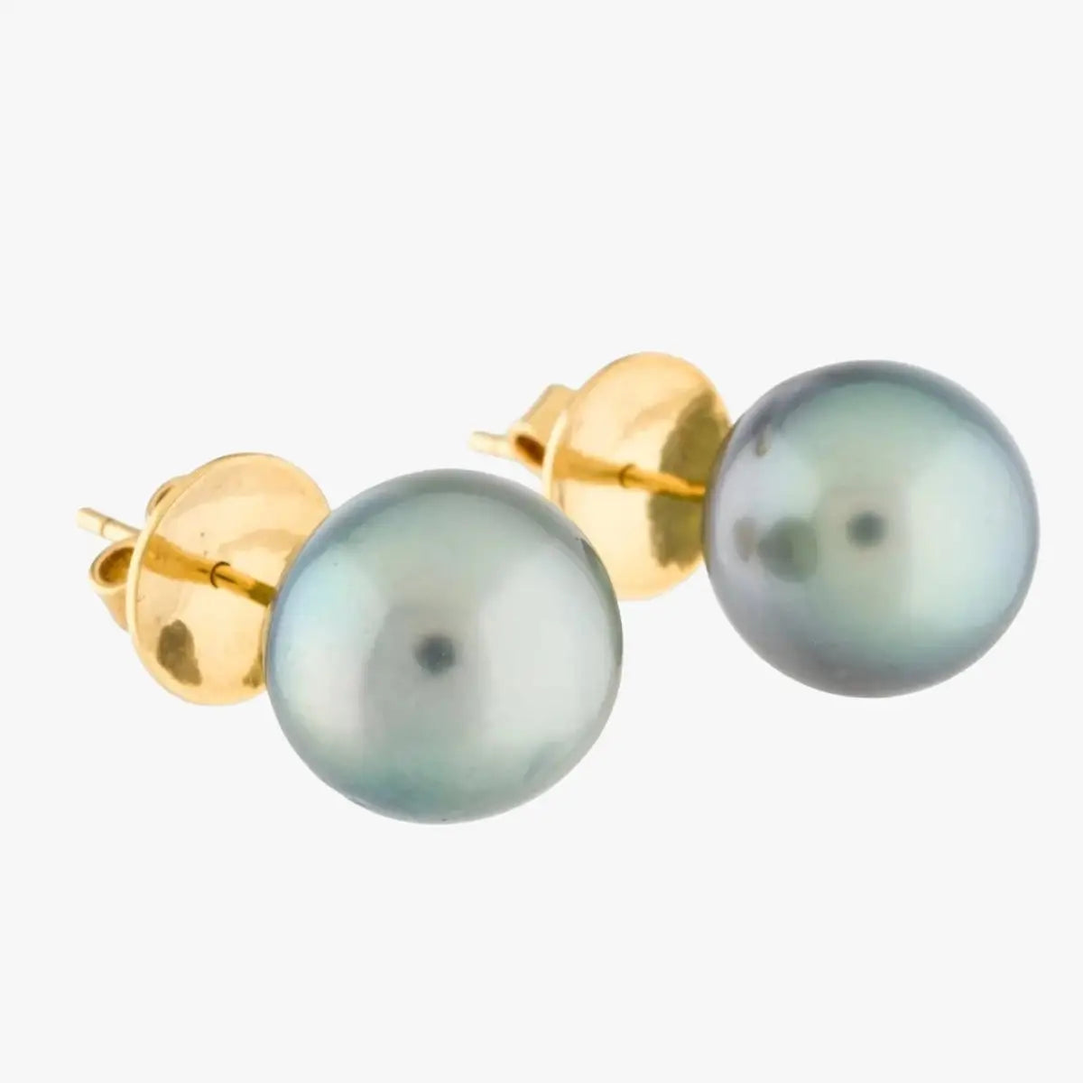 13-14mm Tahitian Pearl Stud Earrings - Marina Korneev Fine Pearls