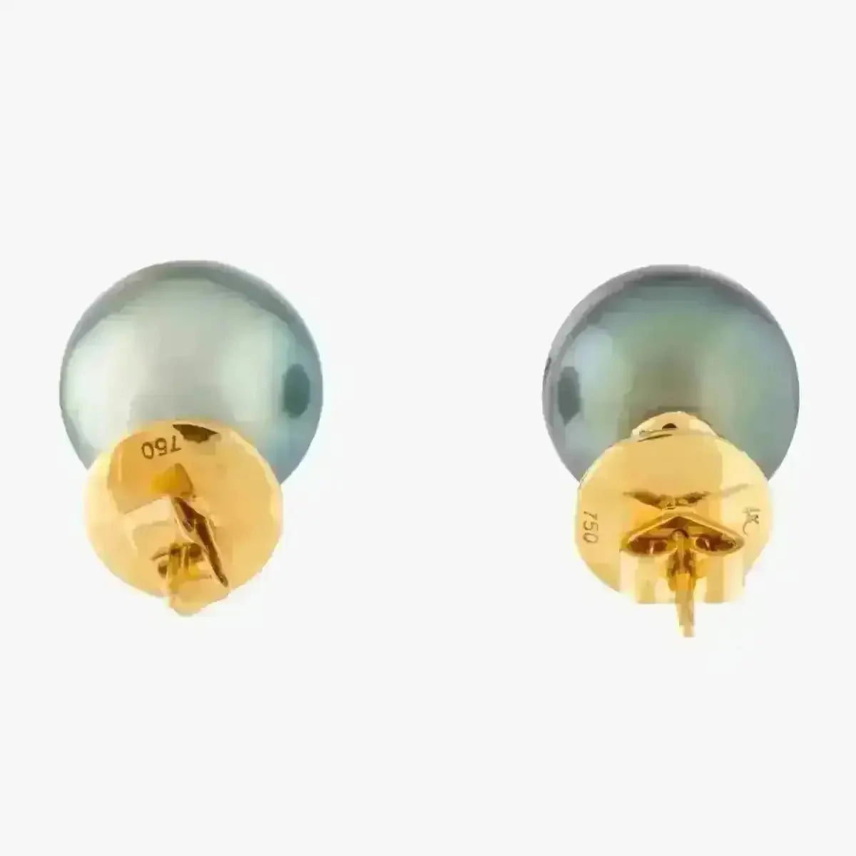 13 - 14mm Tahitian Pearl Stud Earrings - Marina Korneev
