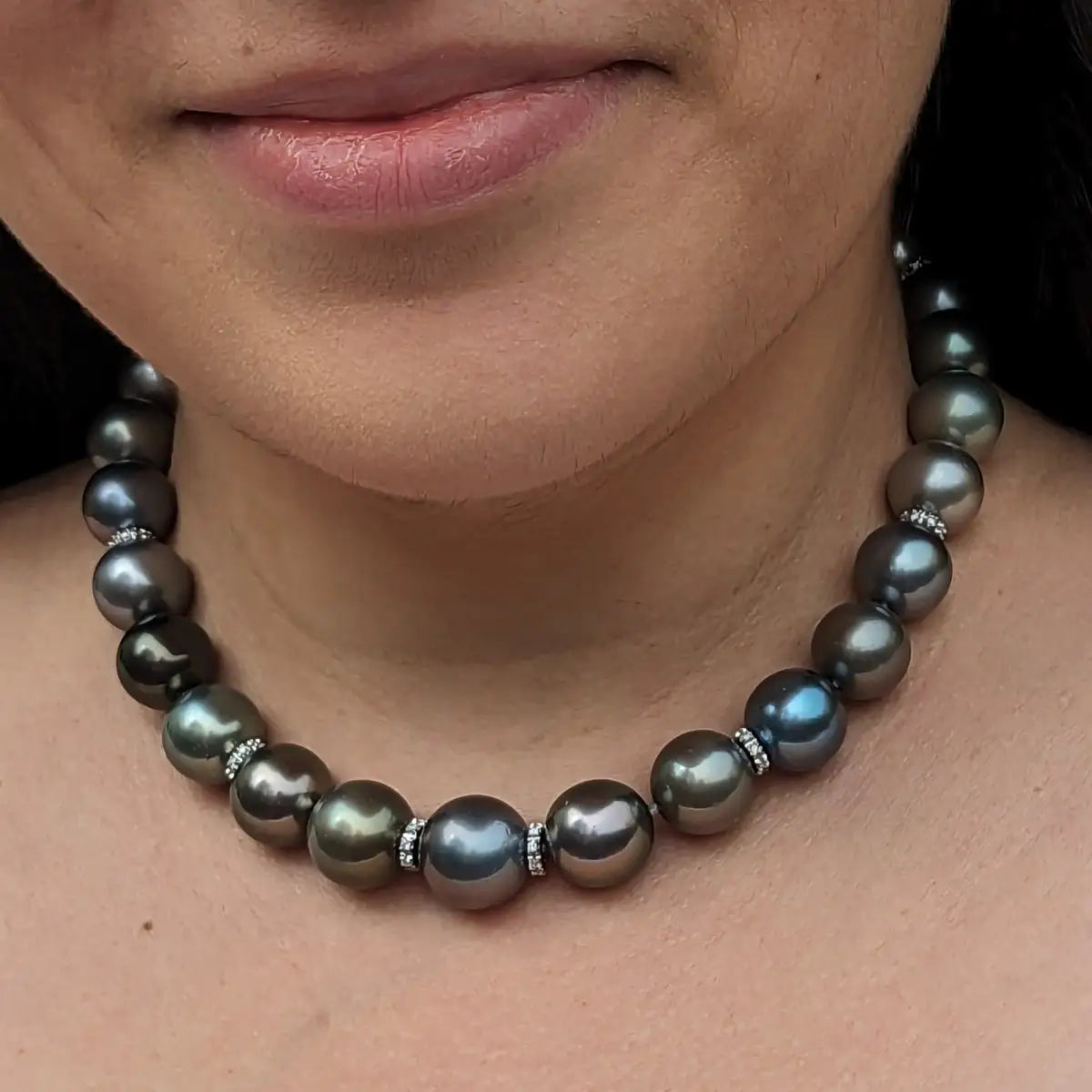 13-16mm Tahitian Pearl Pastel Color Mix Necklace - Marina Korneev Fine Pearls