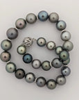 13-16mm Tahitian Pearl Pastel Color Mix Necklace - Marina Korneev Fine Pearls