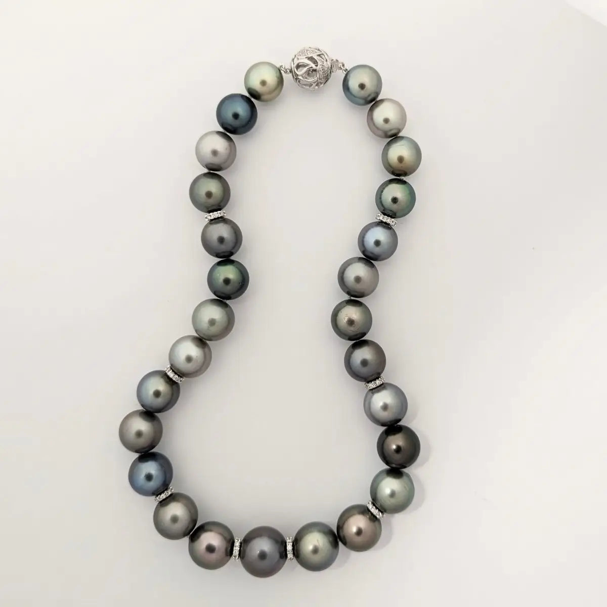 13-16mm Tahitian Pearl Pastel Color Mix Necklace - Marina Korneev Fine Pearls