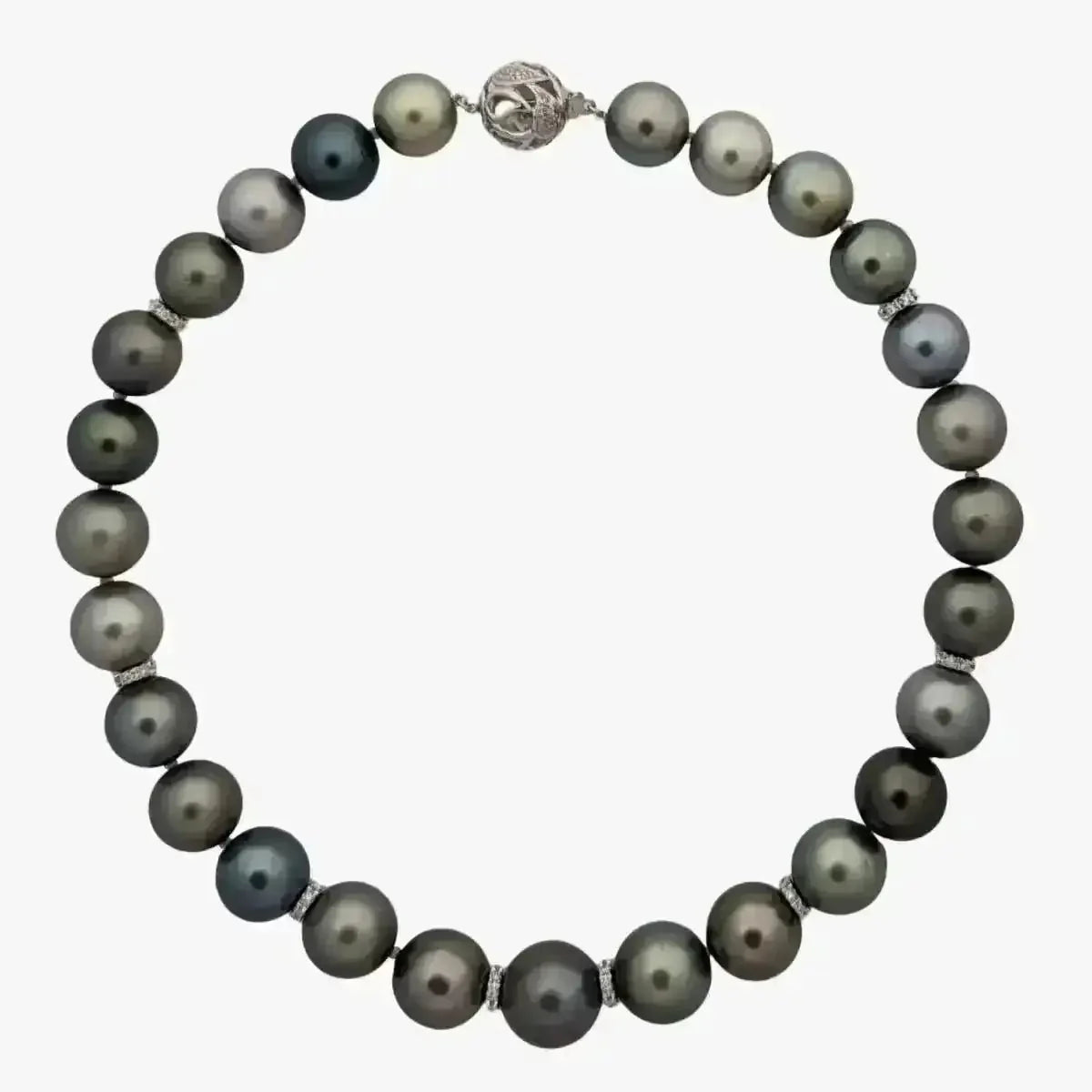 13 - 16mm Tahitian Pearl Pastel Color Mix Necklace - Marina Korneev