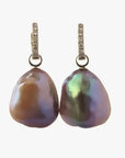 17 - 18mm Freshwater Pearl Convertible Huggee Earrings - Marina Korneev