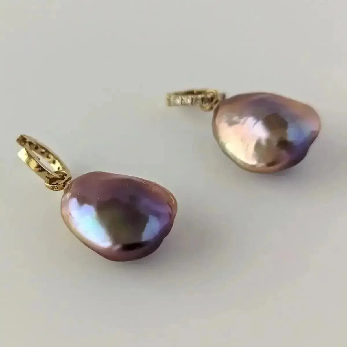 17 - 18mm Freshwater Pearl Convertible Huggee Earrings - Marina Korneev