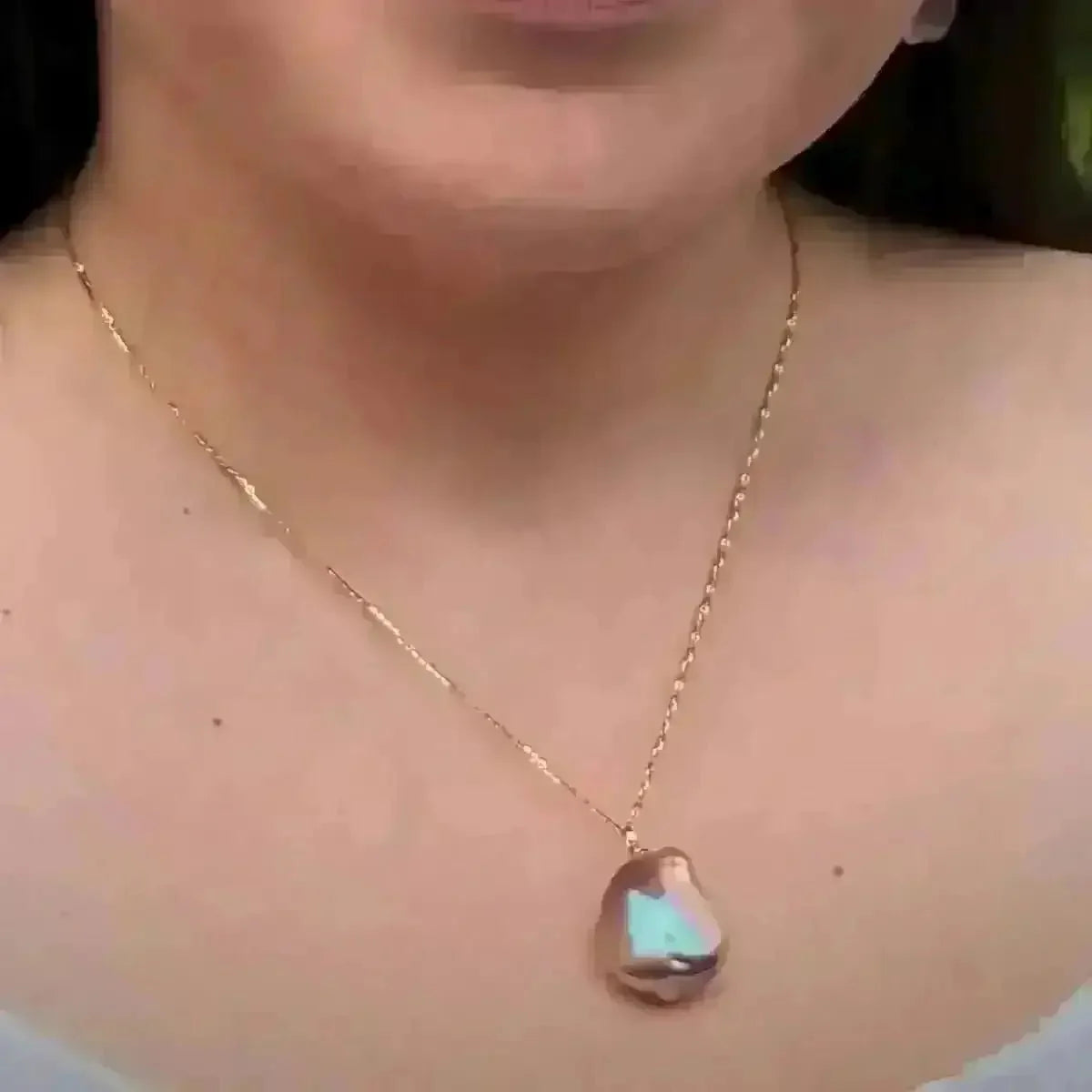 17 - 18mm Freshwater Pearl Pendant - Marina Korneev