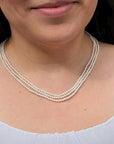 2.5-3.5mm White Baby Akoya Pearl Multistrand Necklace - Marina Korneev Fine Pearls