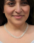 2.5-3.5mm White Baby Akoya Pearl Multistrand Necklace - Marina Korneev Fine Pearls