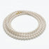 2.5 - 4.0mm White Baby Akoya Pearl Long Necklace Chain Elegant Necklaces by Marina Korneev