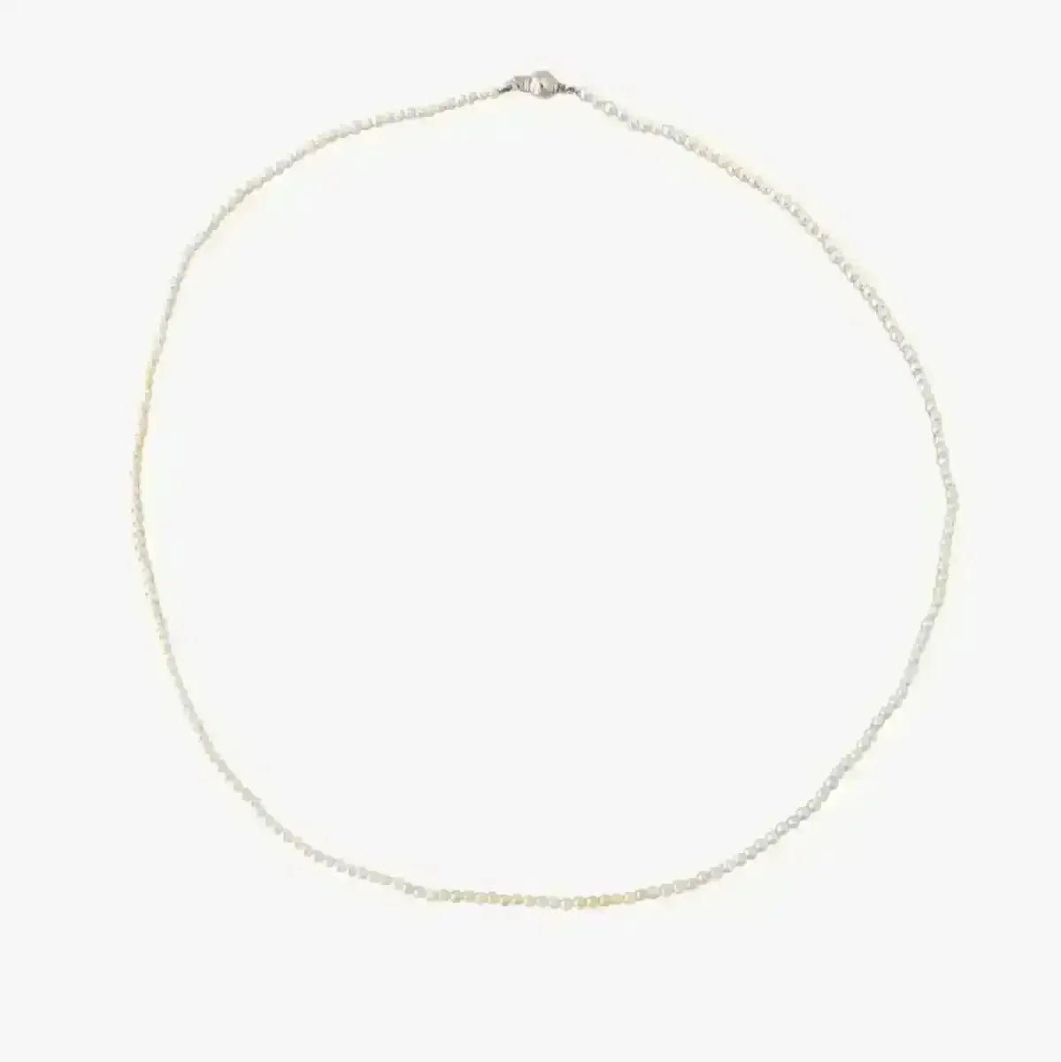 2.0 - 2.5mm White Baby Akoya Pearl Necklace Chain - Marina Korneev