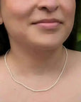 2.0 - 2.5mm White Baby Akoya Pearl Necklace Chain - Marina Korneev