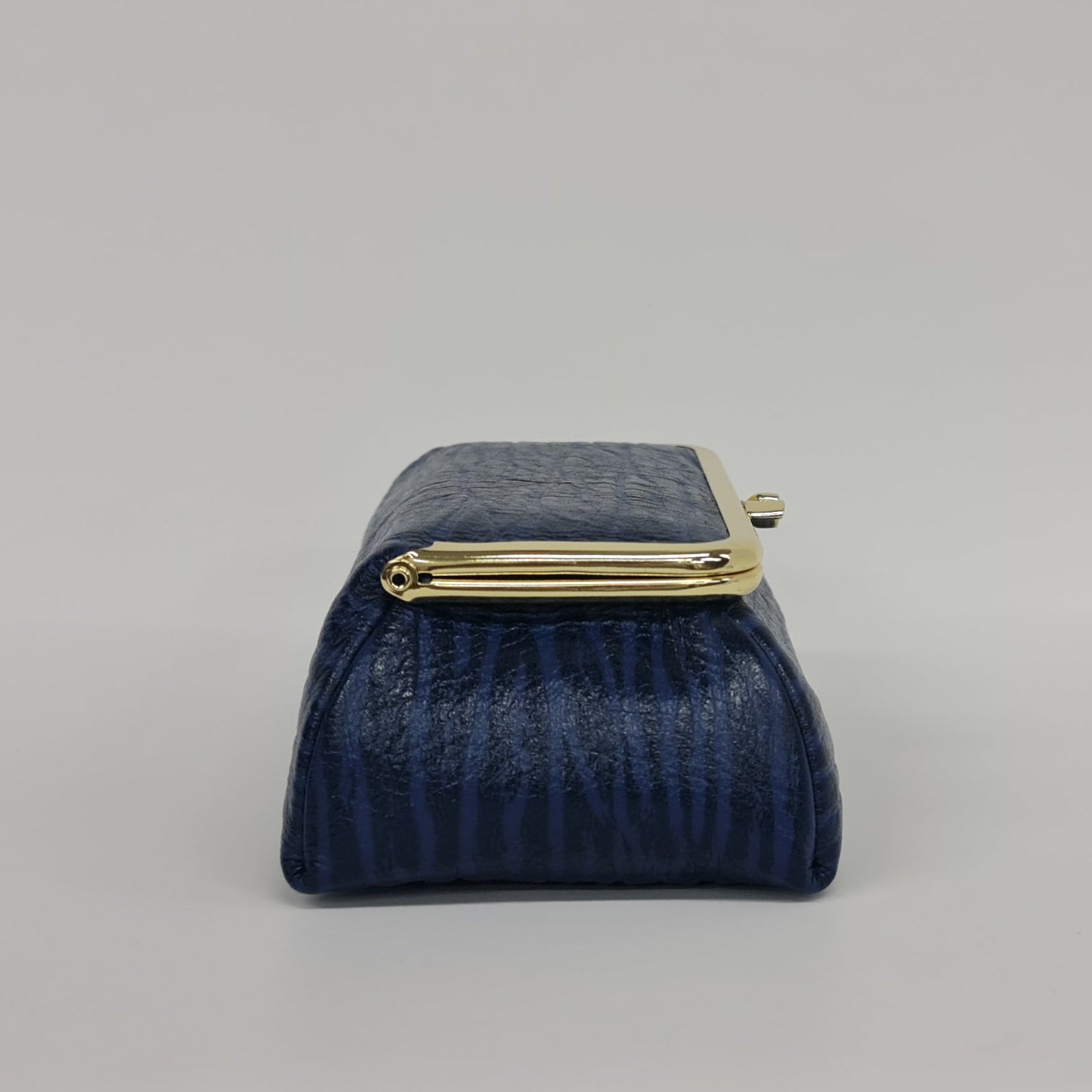 Blue Black Genuine Deerskin Jewelry Travel Bag - Marina Korneev