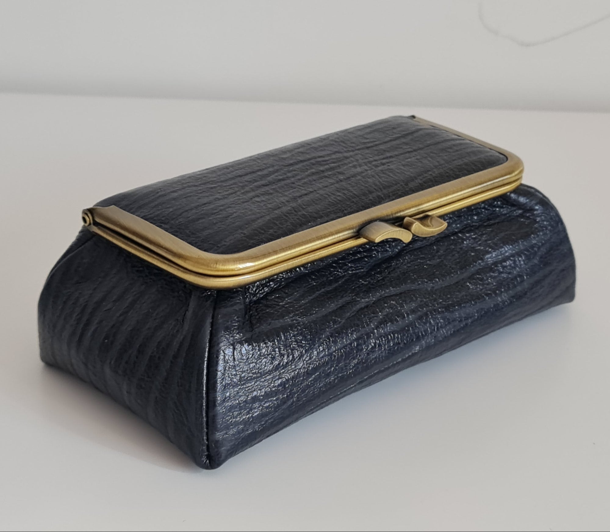 Black Genuine Deerskin Jewelry Travel Bag - Marina Korneev