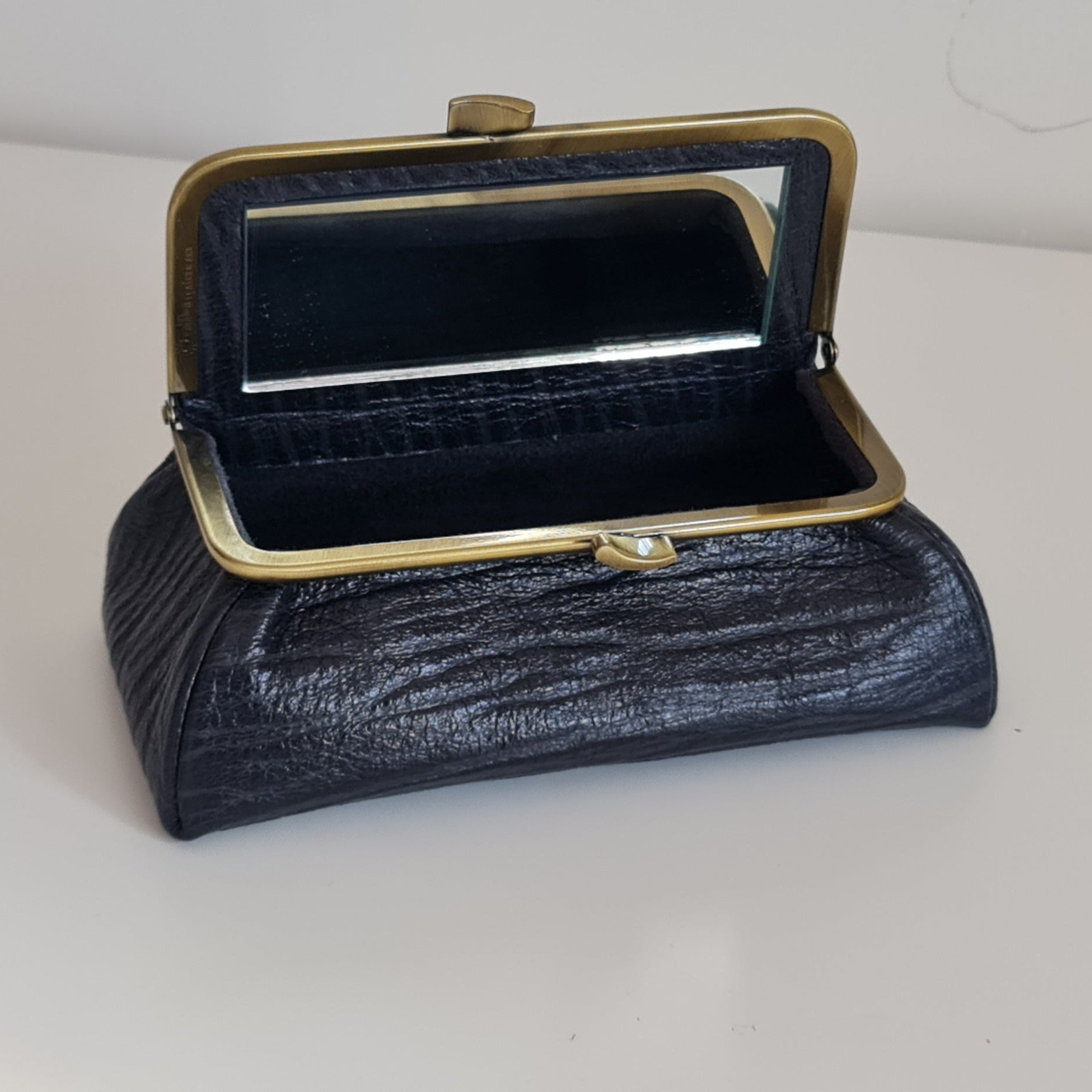 Black Genuine Deerskin Jewelry Travel Bag - Marina Korneev