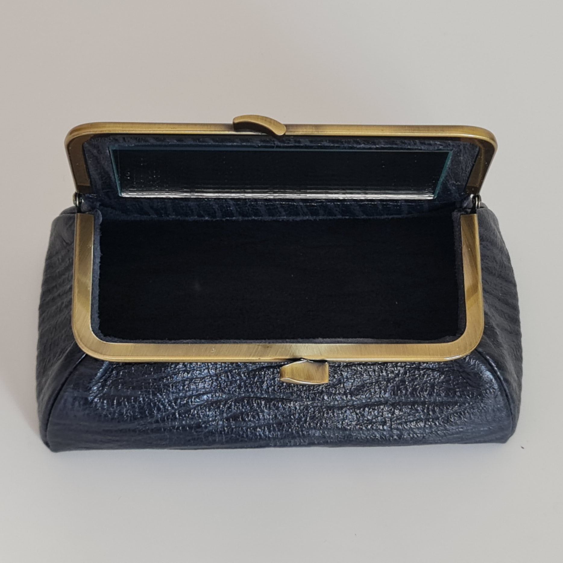 Black Genuine Deerskin Jewelry Travel Bag - Marina Korneev